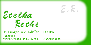 etelka rethi business card